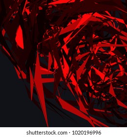 Abstract geometric pattern, texture. Random, chaotic pattern element