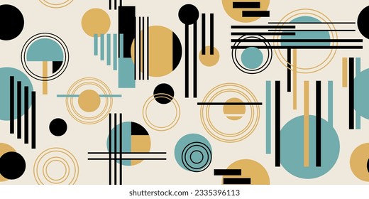 Abstract geometric pattern that can be seamless. Vector Art abstract painting.