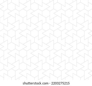 Abstract geometric pattern with thin lines, vector.
