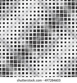 Abstract Geometric pattern with tiny squares. Seamless texture in different colors, can be used for background.Vector Illustration.