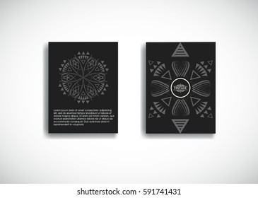 Abstract Geometric pattern. Traditional cards design. Vintage style.  Motion wallpaper element. For mobile app, paper art , brochure , poster, presentation, booklet or flyer. Wedding invitation.