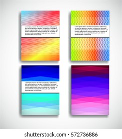 Abstract Geometric pattern . Trendy cards design . Modern style .  Motion wallpaper element. For web and mobile app, paper art , brochure , poster, presentation, booklet or flyer.