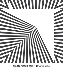 Abstract geometric pattern, trendy halftone lines background, vector modern design black and white texture.