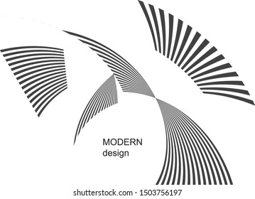 Abstract geometric pattern, trendy halftone lines dynamic background, vector modern design black and white texture.