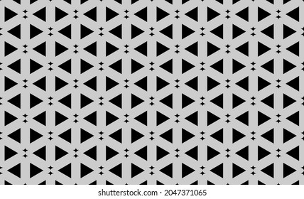 Abstract geometric pattern with triangle shape vector background. black and gray texture.