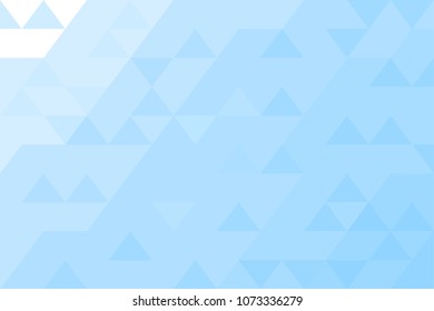Abstract geometric pattern from triangles. Blue sky, water. Back plan. Vector illustration.