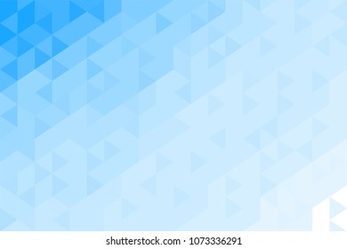Abstract geometric pattern from triangles. Blue sky, water. Back plan. Vector illustration.