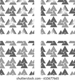 Abstract Geometric pattern with Triangles in geometry lines form. Seamless texture , can be used for background.Vector Illustration.