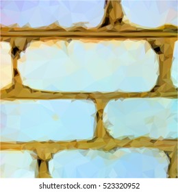 abstract geometric pattern Triangles modern background, polygonal texture of a brick wall, vector illustration
