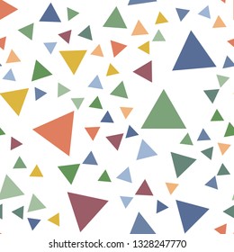 Abstract geometric pattern with triangles. Multicolor Figures. Texture for print and Banner. Flat style