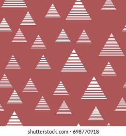 Abstract Geometric Pattern with the triangles. Scandinavian flat style for printing on men's and women's clothing, paper, fabric, textile, gift wrap, wallpapers, covers. Seamless vector illustration