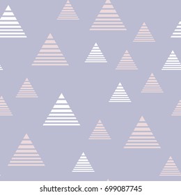 Abstract Geometric Pattern with the triangles. Scandinavian flat style for printing on men's and women's clothing, paper, fabric, textile, gift wrap, wallpapers, covers. Seamless vector illustration