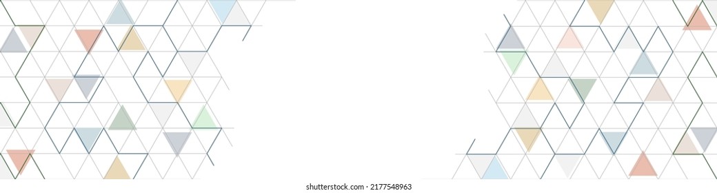 Abstract geometric pattern with a triangular shape pattern. Template for background, cover, banner and creative design. Flat style