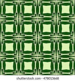 abstract geometric pattern of triangular and square elements. green color. Seamless vector illustration. for design, wallpaper, printing