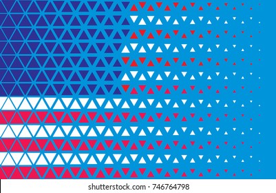 Abstract geometric pattern in USA style