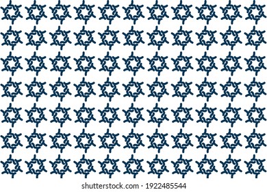 Abstract geometric pattern use color blue or white color pattern, texture, background vector illustration. 