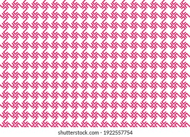 Abstract geometric pattern use color pink or white color pattern vector illustration.
