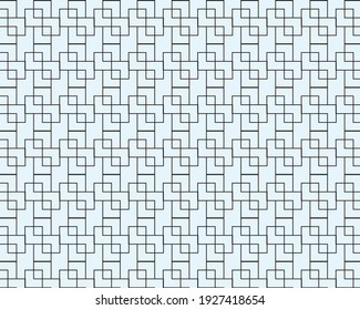 Abstract geometric pattern use color black or light blue color pattern, texture, background vector illustration.