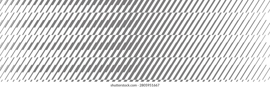 Abstract geometric pattern with varying slanted grey lines creating a modern wavelike optical illusion background for digital projects and design applications.