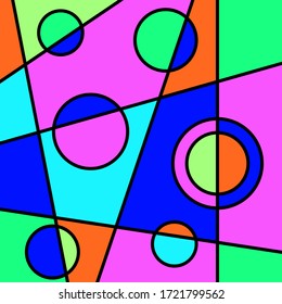 Abstract geometric pattern. Vector artistic illustration.