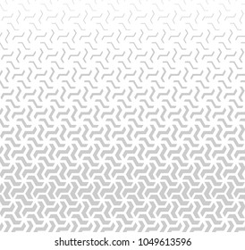Abstract geometric pattern. Vector background. White and grey halftone. Graphic modern pattern. Simple lattice graphic design