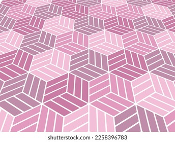 Abstract geometric pattern. Vector background. Pink and red ornament. Graphic modern pattern. Simple lattice graphic design