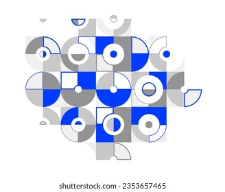 Abstract geometric pattern vector background isolated, tech style engine looks like composition, engineering draft style pattern, network and digital data.