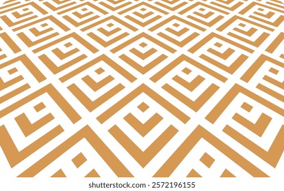 Abstract geometric pattern. Vector background. White and golden ornament. Graphic modern pattern. Simple lattice graphic design
