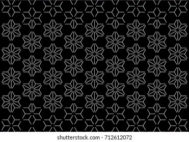 abstract geometric pattern vector design white line