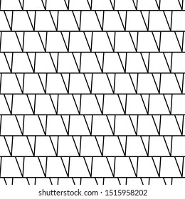 Abstract geometric pattern vector file. Black and white texture.