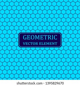 Abstract Geometric Pattern. Vector geometry hexagon grid.