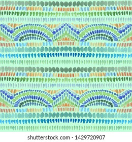 Abstract geometric pattern. Vector hand drawn stripes, waves ornament. Borders, ribbons set.