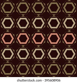 Abstract geometric pattern vector, hexagons pattern vector