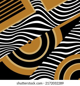 Abstract geometric pattern. Vector Illustration.