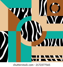 Abstract geometric pattern. Vector Illustration.