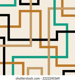 Abstract geometric pattern. Vector Illustration.