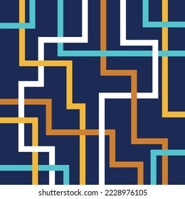 Abstract geometric pattern. Vector Illustration.