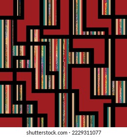 Abstract geometric pattern. Vector Illustration.