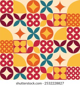 Abstract geometric pattern vector  illustration design and banner template design of geometric pattern or Flat mosaic background