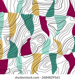 Padrão geométrico abstrato. Ilustração de vetor.