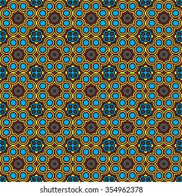 Abstract Geometric Pattern. Vector Illustration. Ornamental background, which can be replicated