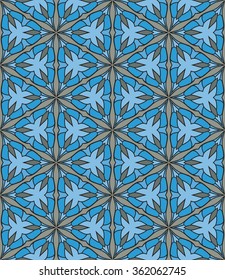 Abstract Geometric Pattern. Vector Illustration. Ornamental background, which can be replicated