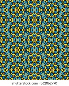 Abstract Geometric Pattern. Vector Illustration. Ornamental background, which can be replicated