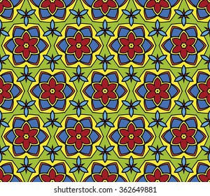 Abstract Geometric Pattern. Vector Illustration. Ornamental background, which can be replicated