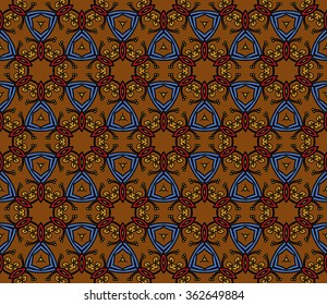 Abstract Geometric Pattern. Vector Illustration. Ornamental background, which can be replicated