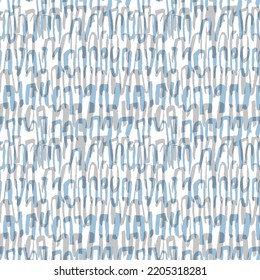 Abstract Geometric Pattern. Vector Illustration.Digital Design Allover Top Bottom Flower Pattern on blue background.