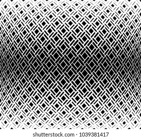 Abstract geometric pattern. Vector seamless background. White and black halftone. Graphic modern pattern. Simple lattice graphic design