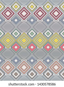 Abstract geometric pattern. Vector, abstract seamless background. Vintage motifs. old style
