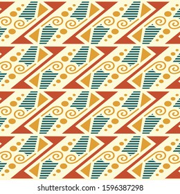 Abstract geometric pattern, vector seamless. Unusual and simple abstract geometric pattern, vector seamless form