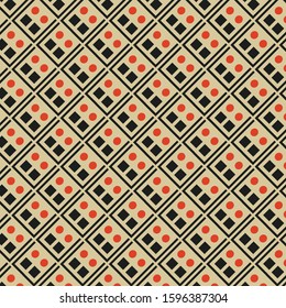 Abstract geometric pattern, vector seamless. Unusual and simple abstract geometric pattern, vector seamless form